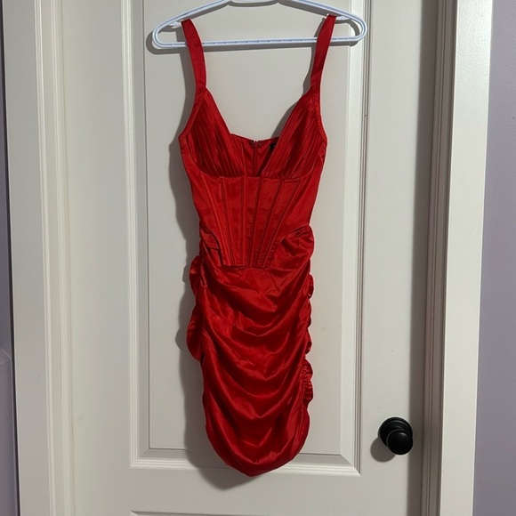 Red Izabella Babyboo corset mini dress - Picture 5 of 6